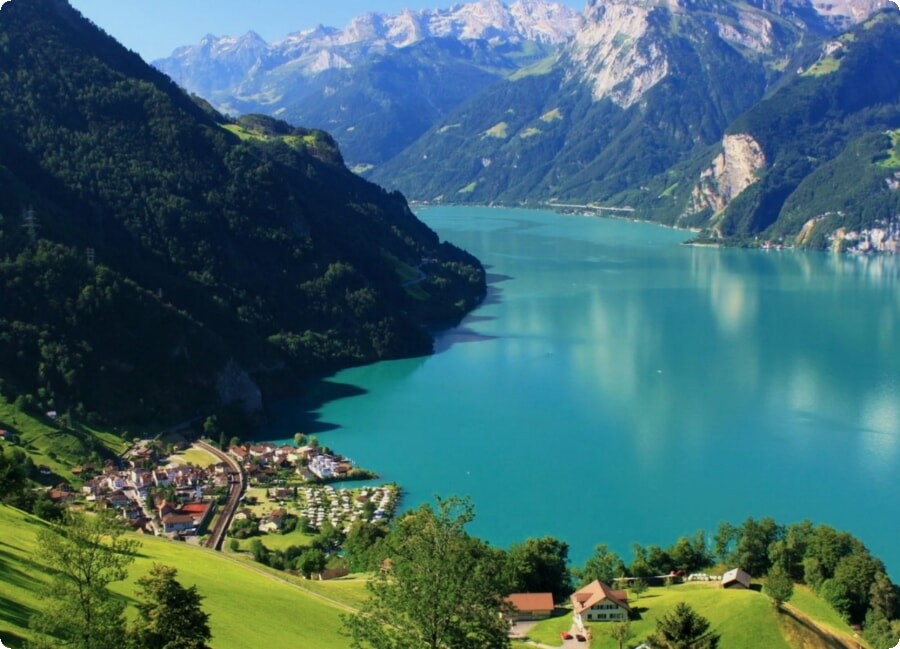 Land med alpine enge og chokolade Schweiz